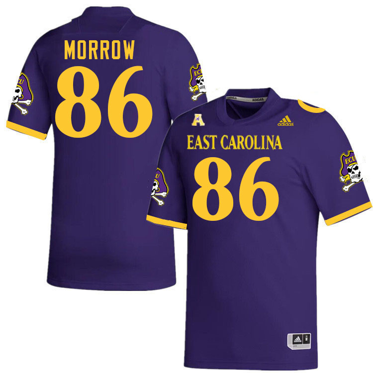 #86 Kaleb Morrow East Carolina Pirates College Football Jersey Stitched-Purple #86 Kaleb Morrow East Carolina Pirates College Football Jersey Stitched-Purple
